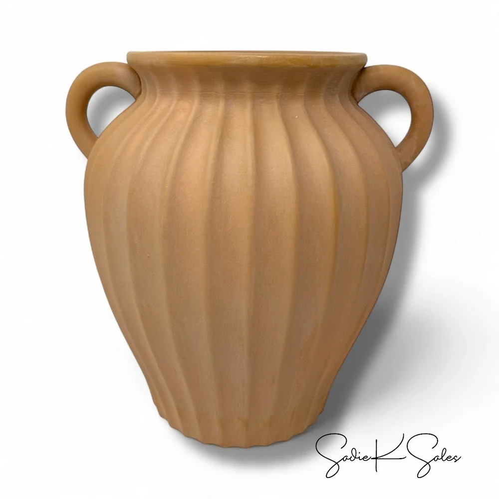 My‎ Texas House Large Terra Cotta Vase, 8in, Orange - Fall 2025, New in Box